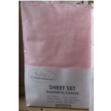 Heavenly Dreams 3 pcs SHEET SETS. Fabric: Cotton COLOR:Pink