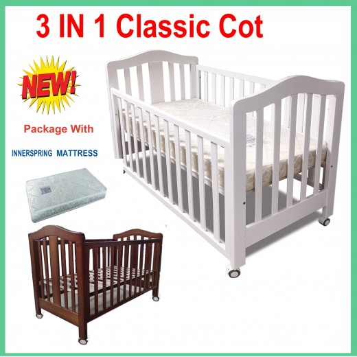 Babyworth Bw02 Classic Cot Mattress Crib Baby Toddle Bed Dark