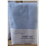 Heavenly Dreams 3 pcs SHEET SETS. Fabric: Cotton COLOR:Blue